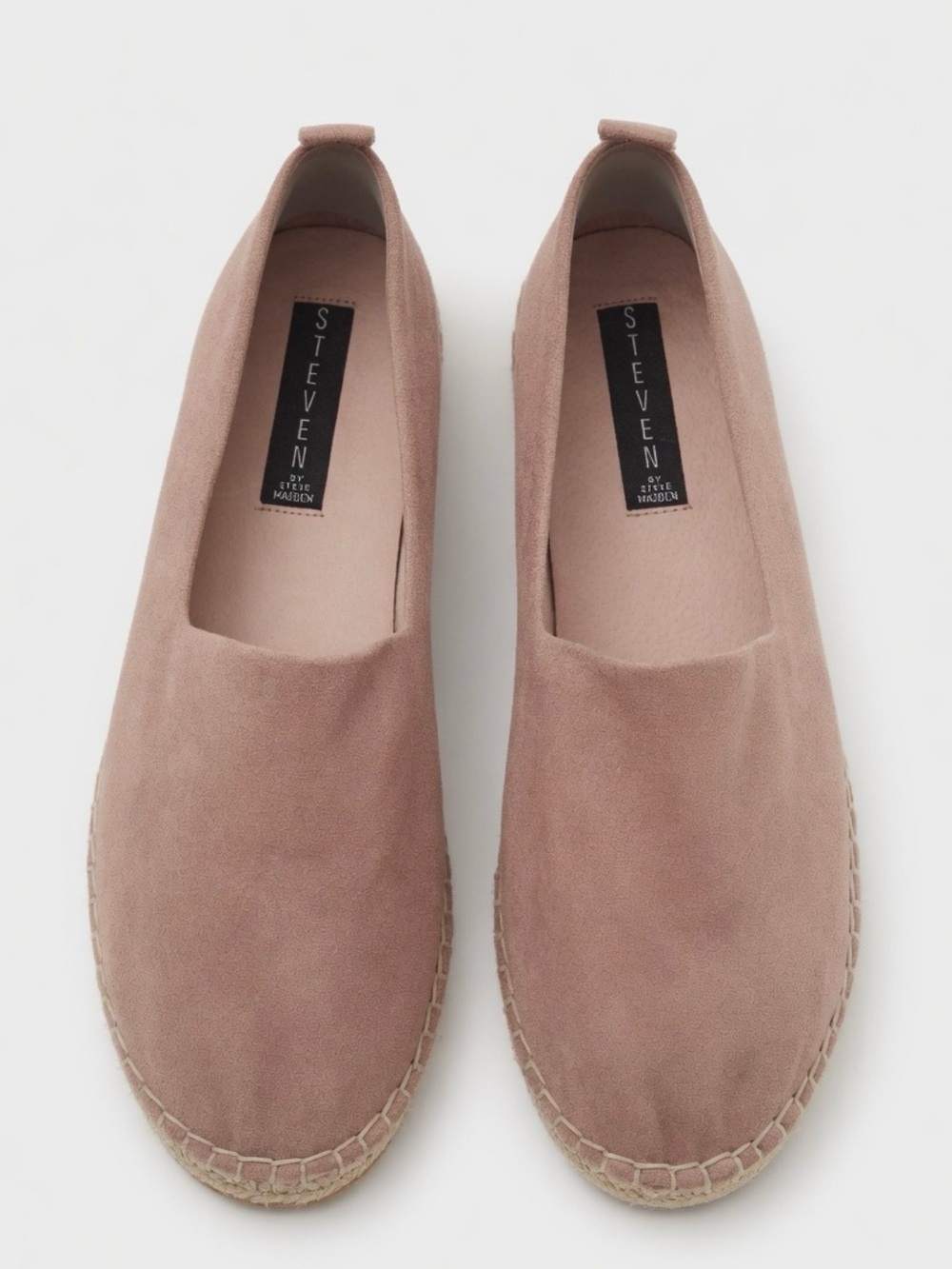 Steve Madden Blush Pink Suede Espadrille Slip-Ons